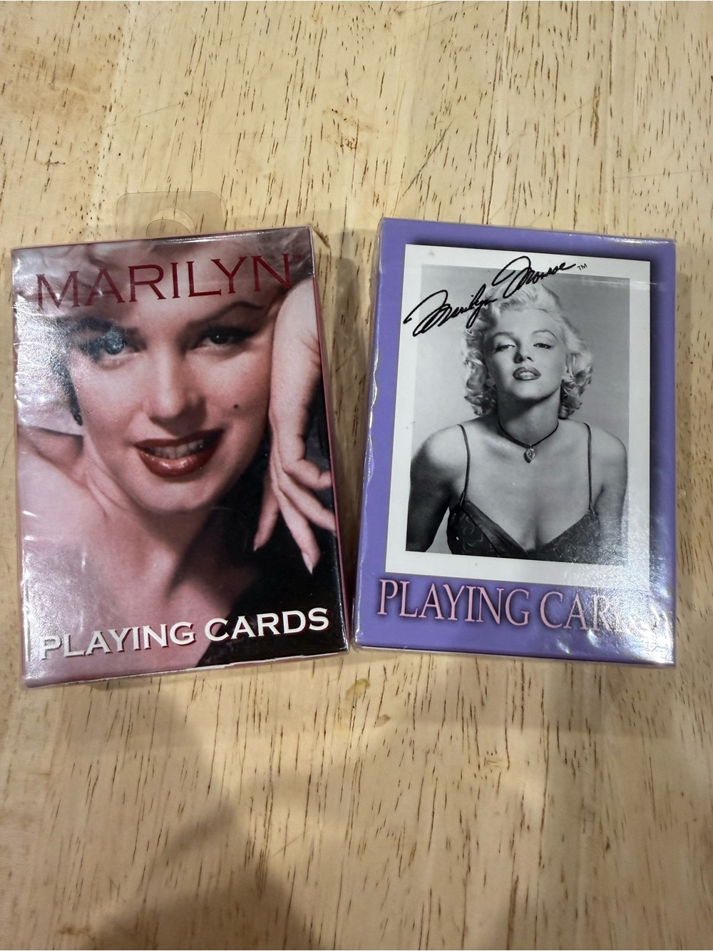 Marilyn Monroe Playing Cards - Set of 2 (Red & Purple)